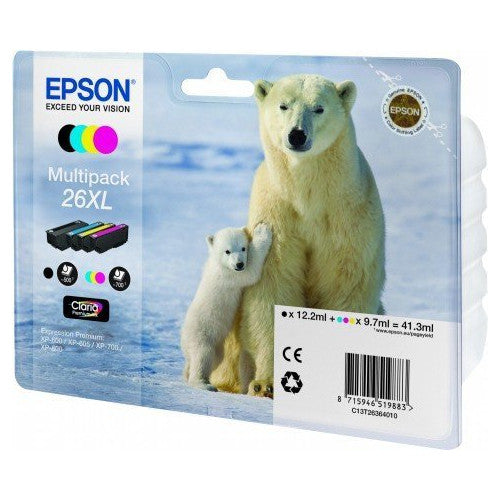 EPSON INK C13T26364010 - BLACK 12.2ml, C, M, Y 9.7ml*