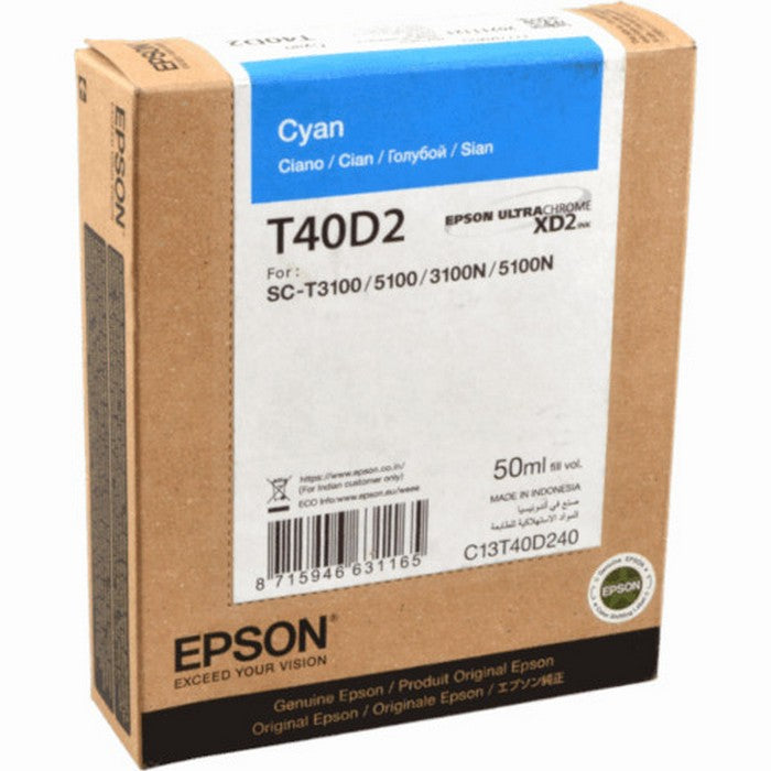 EPSON INK C13T40D240 CYAN - 50ml*