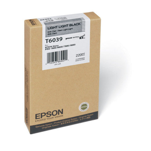 EPSON INK C13T603900 LIGHT LIGHT BLACK - 220ml*