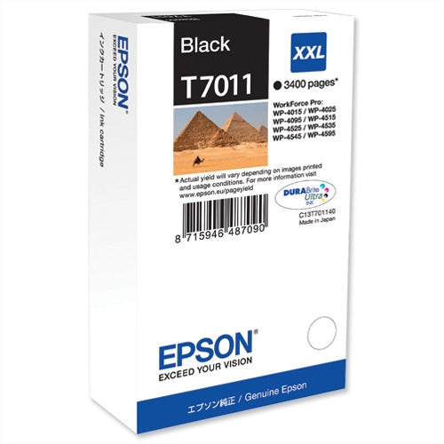 EPSON INK C13T70114010 BLACK - 63.2ml*