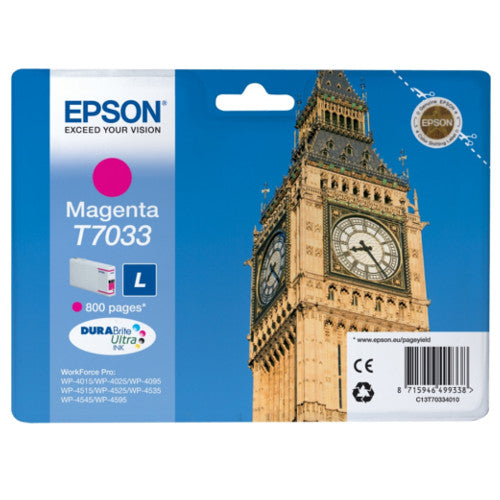 EPSON INK C13T70334010 MAGENTA - 9.5ml*