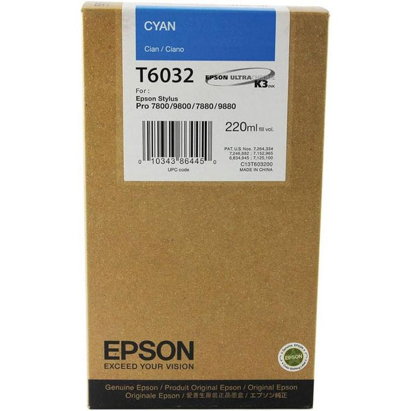 EPSON INK C13T603200 CYAN - 220ml