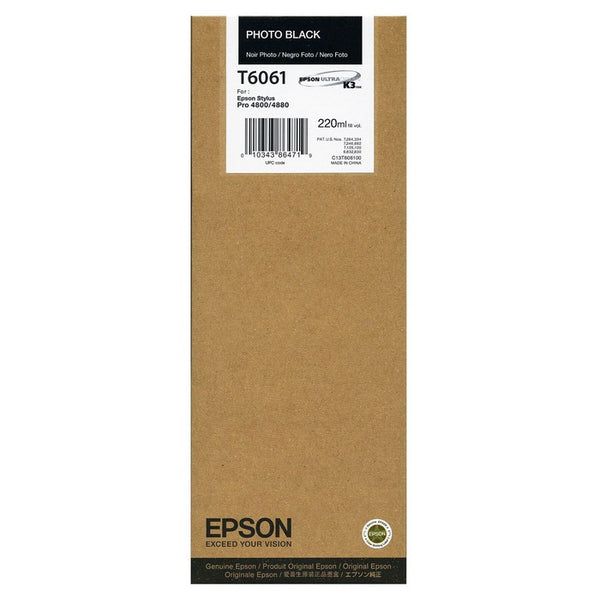 EPSON INK C13T606100 PHOTO BLACK - 220ml*