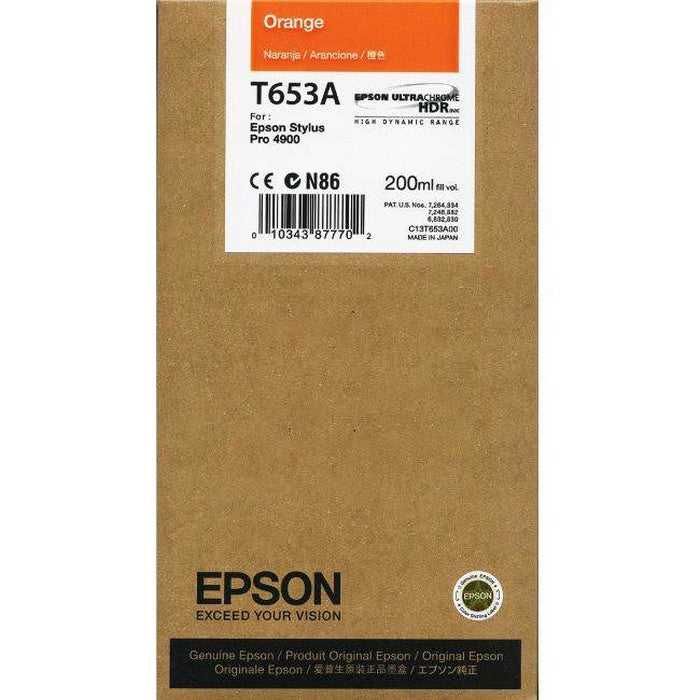 EPSON INK C13T653A00 ORANGE - 200ml*