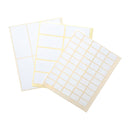 ETICHETE ADEZIVE ALBE RECTANGULARE, la plic