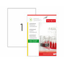 ETICHETE ADEZIVE TRANSPARENTE, format A4, TANEX, 25 coli/top