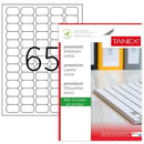 ETICHETE ADEZIVE TRANSPARENTE, format A4, TANEX, 25 coli/top