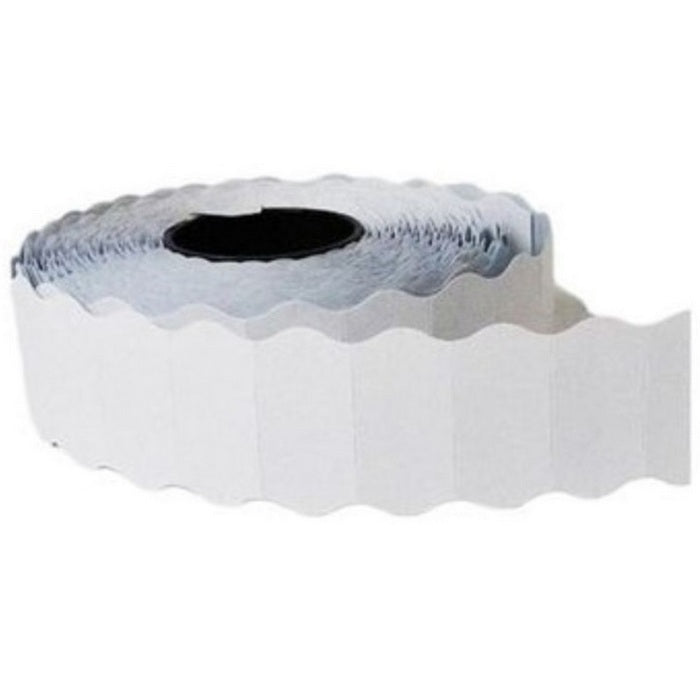 ETICHETE PRET ALBE TANEX 21 x 12 mm, adeziv permanent, 1500 buc/rola