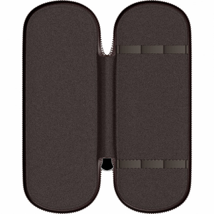 ETUI SCRIKSS DIN PIELE, Toscana maro, pentru 3 instrumente de scris*