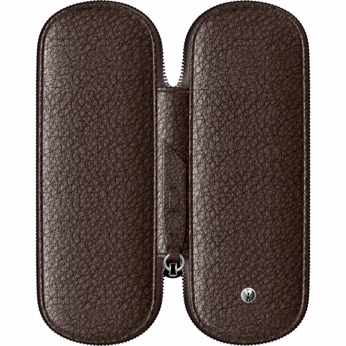 ETUI SCRIKSS DIN PIELE, Toscana maro, pentru 3 instrumente de scris*