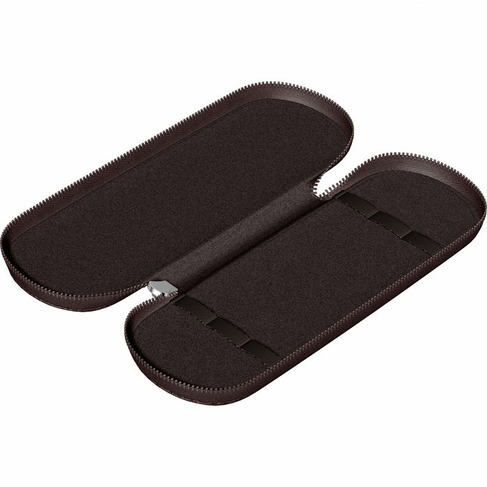 ETUI SCRIKSS DIN PIELE, Toscana maro, pentru 3 instrumente de scris*