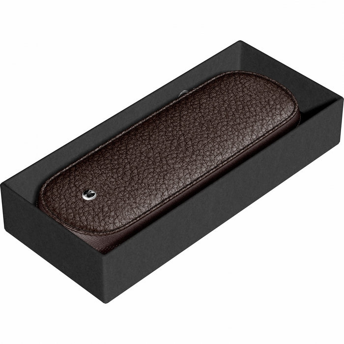 ETUI SCRIKSS DIN PIELE, Toscana maro, pentru 3 instrumente de scris*