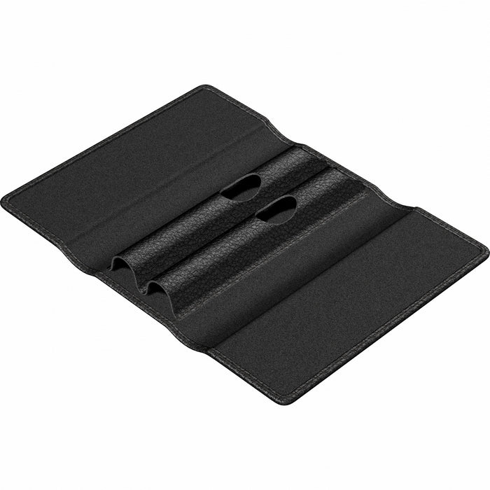 ETUI SCRIKSS DIN PIELE, Toscana negru, pentru 2 instrumente de scris*