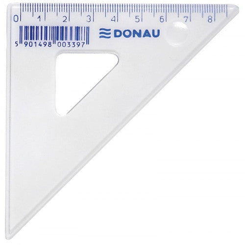 ECHER PLASTIC TRANSPARENT DONAU, 8,5 cm, 45 grade