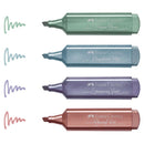 TEXTMARKER (EVIDENTIATOR) FABER-CASTELL 154624 METALIZAT, set 4 buc