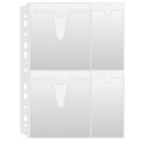 FOLIE PROTECTIE A4 DONAU pentru 4 CD/DVD, 160 microni, set 25 buc