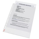 FOLIE DOCUMENTE A4 ESSELTE CRISTAL, 55 microni, set 100 buc