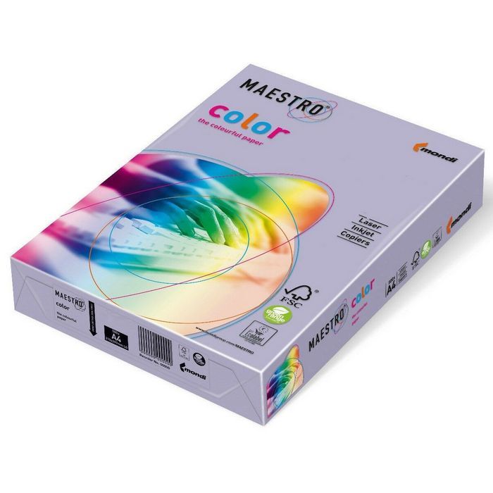 HARTIE COLOR A4 80gr, MAESTRO, culori INTENSE, 500 coli/top