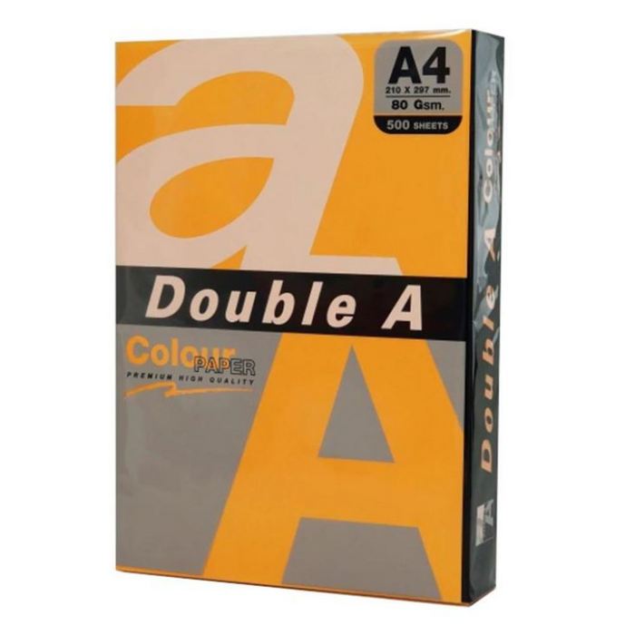 HARTIE COLOR A4 Double A, 75gr/mp, culori NEON, 100 coli/top