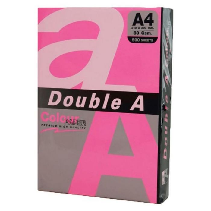HARTIE COLOR A4 Double A, 75gr/mp, culori NEON, 100 coli/top