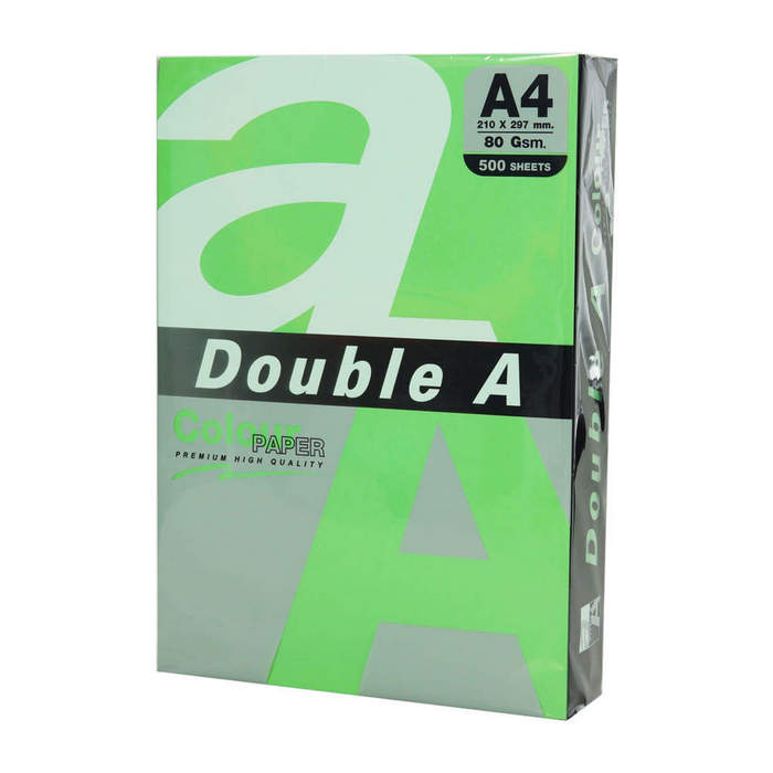 HARTIE COLOR A4 Double A, 75gr/mp, culori NEON, 100 coli/top