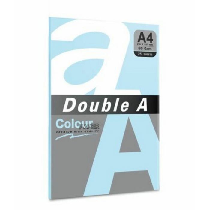 HARTIE COLOR A4 Double A, 80gr/mp, culori PASTEL, 25 coli/top