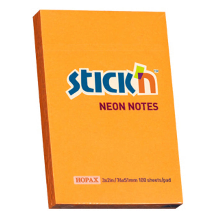 NOTES ADEZIV 51 x 76mm, , 100 file/set, CULORI NEON