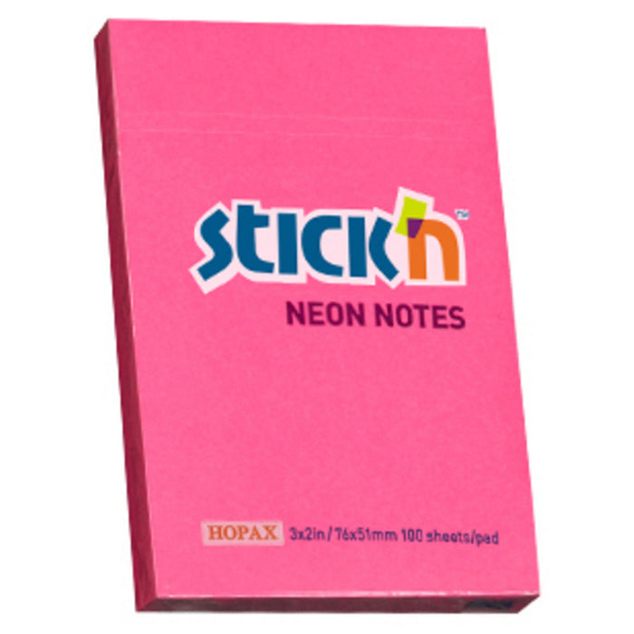 NOTES ADEZIV 51 x 76mm, , 100 file/set, CULORI NEON