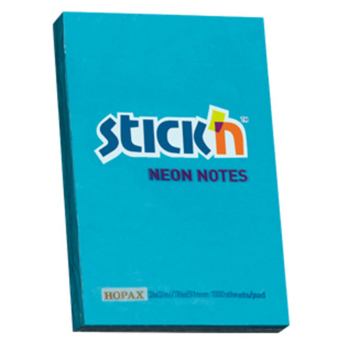 NOTES ADEZIV 51 x 76mm, , 100 file/set, CULORI NEON