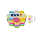 NOTES ADEZIV FORMA Stick'n Die-Cut, 67 x 67mm, 250 file, NEON 5 culori