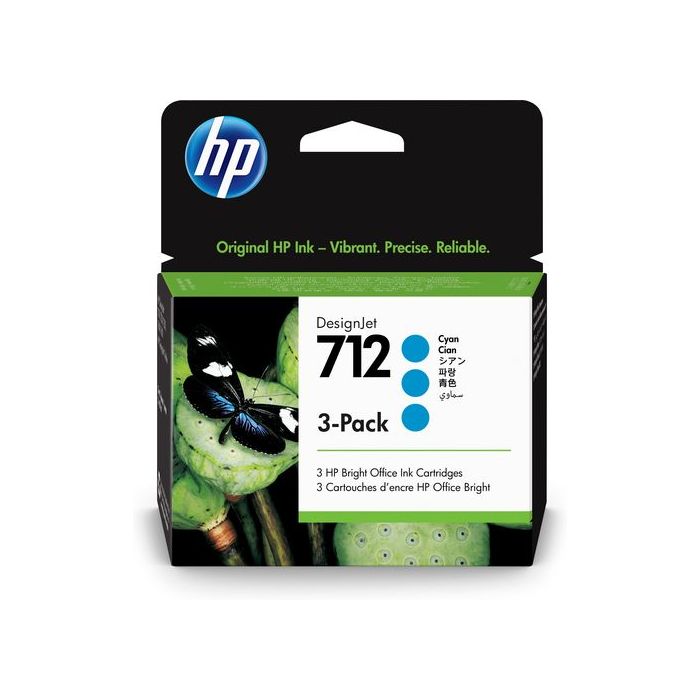 HP INK 3ED77A No. 712 CYAN - 3x29ml*