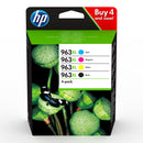 HP INK 6ZC70AE No. 963 BLACK, CYAN, MAGENTA, YELLOW - BLACK 1000pagini, C, M, Y 3x700pagini*
