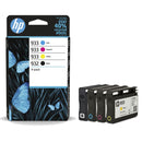 HP INK 6ZC71AE No. 932 & No. 933 BLACK, CYAN, MAGENTA, YELLOW - 700pagini B, 3x825pagini C, M, Y*
