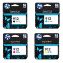 HP INK 6ZC74AE No. 912 BLACK, CYAN, MAGENTA, YELLOW - 300 pagini B, 3x315pagini C*