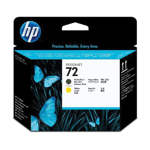 HP PRINTHEAD C9384A No. 72 MATTE BLACK & YELLOW*