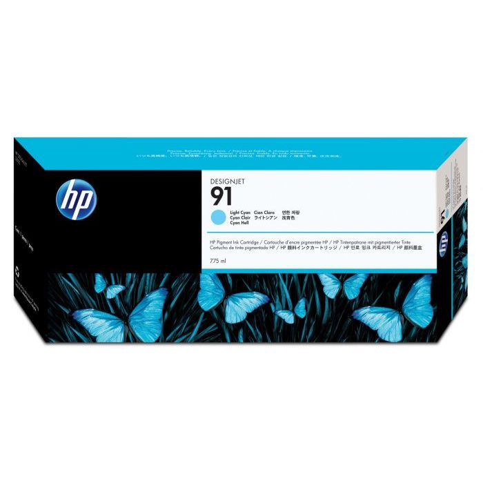 HP INK C9470A No. 91 LIGHT CYAN - 775ml*