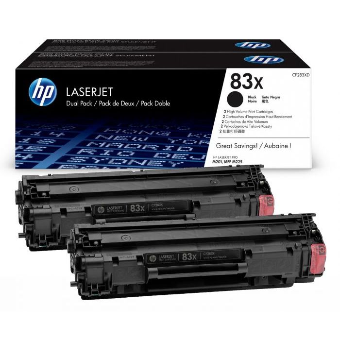 HP TONER CF283XD No. 83X BLACK - 2x2200pagini*