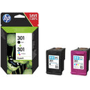 HP INK N9J72AE No. 301 BLACK & COLOR - BLACK 190pagini, COLOR 165pagini*