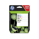 HP INK N9J73AE No. 364 BLACK, CYAN, MAGENTA YELLOW - BLACK 250pagini, C, M, Y 3*300pagini*