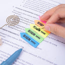 INDEX ADEZIV DELI 12 x 44mm, DLEA11302, NEON, PLASTIC,  "sign here", 5 x 20 file/set