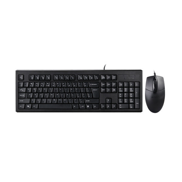 KIT cu fir A4Tech Tastatura KRS-83 + Mouse OP-720, NEGRU, USB*