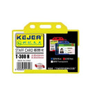 PORTCARD PVC RIGID ORIZONTAL KEJEA KJ-300, 54 x 85 mm, transparent, set 5 buc