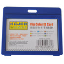PORTCARD TIP FLIP ORIZONTAL KEJEA KJ-665, 55 x 85 mm, bleumarin, set 5 buc