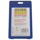 PORTCARD TIP FLIP VERTICAL KEJEA KJ-665, 55 x 85 mm, bleumarin, set 5 buc