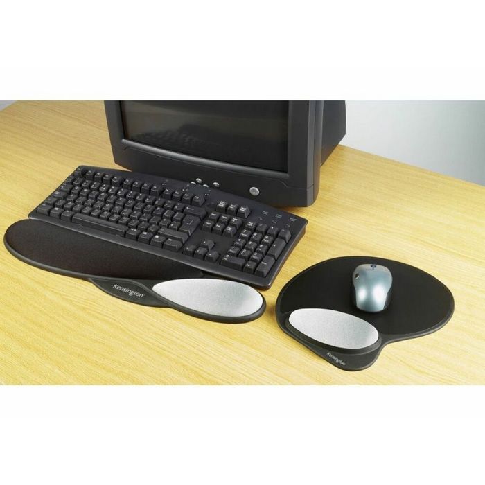 MOUSE PAD KENSINGTON Memory Gel, cu suport ergonomic pentru incheietura mainii, NEGRU, 215 x 255 mm