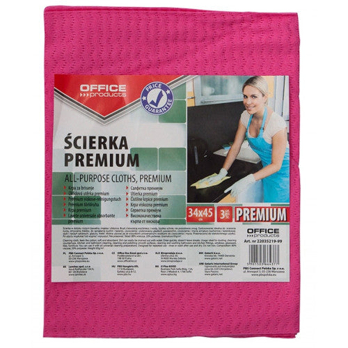 LAVETA PREMIUM Office Products culori asortate, set 3 buc, 34 x 45 cm