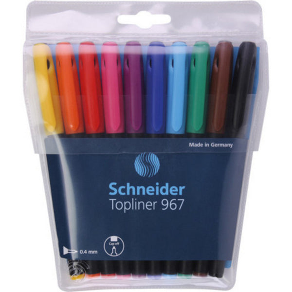 LINER SCHNEIDER 967 - 0.4 mm, set 10 culori