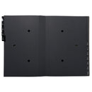 MAPA PLASTIC NEGRU A4, pentru SEMNATURI, EXACOMPTA, 1-12