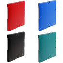 MAPA PLASTIC A4 EXACOMPTA, cu cotor de 25mm si elastic