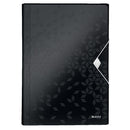 MAPA PLASTIC A4 LEITZ Wow Proiect, 6 compartimente expandabile, CULORI METALIZATE